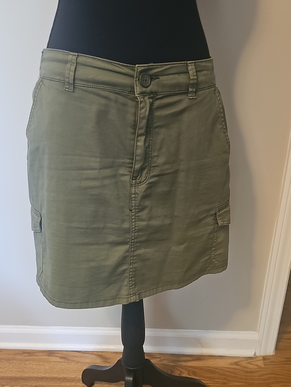 Olive Cargo Mini Skirt - Social Standard